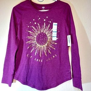 "Let Love Shine" Old Navy Girls Long Sleeve